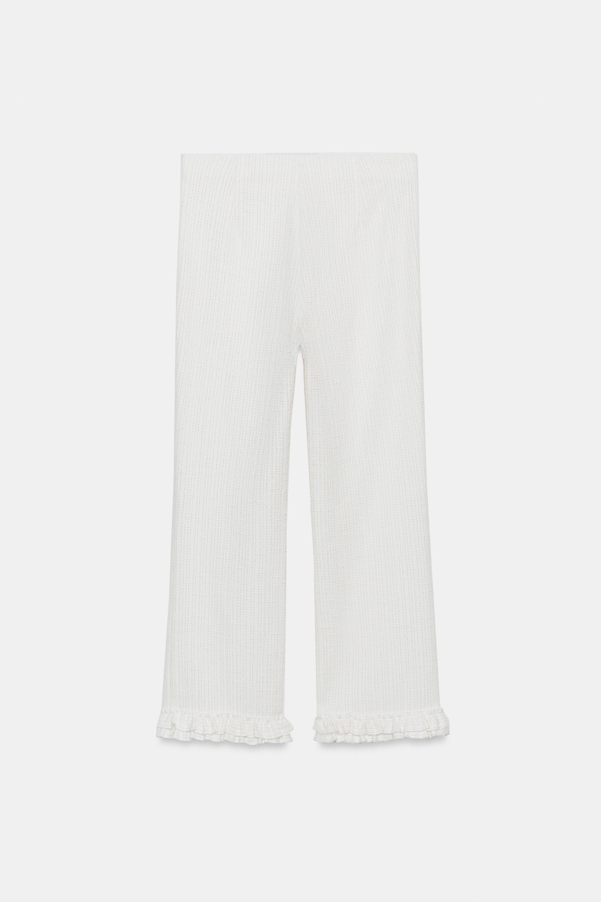 PANTALON MINI FLARE VOLANTS